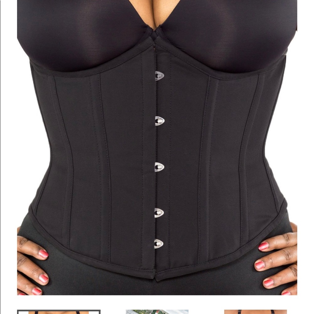 Steel Boned Underbust Satin Corset size 46